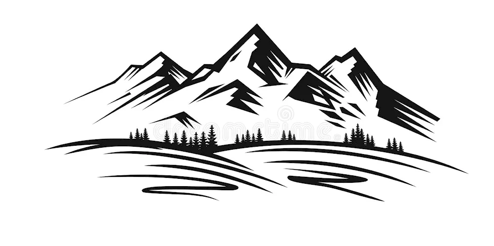 Beshtau Mountain vector