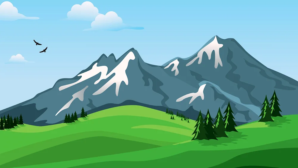 Mount Fisht Mountain vector