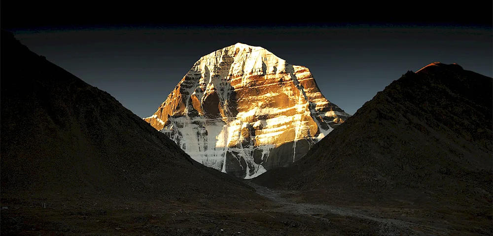 Mount Kailas swastika