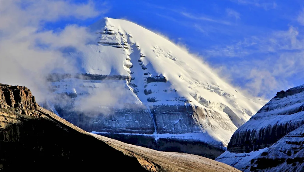 Mount Kailas swastika