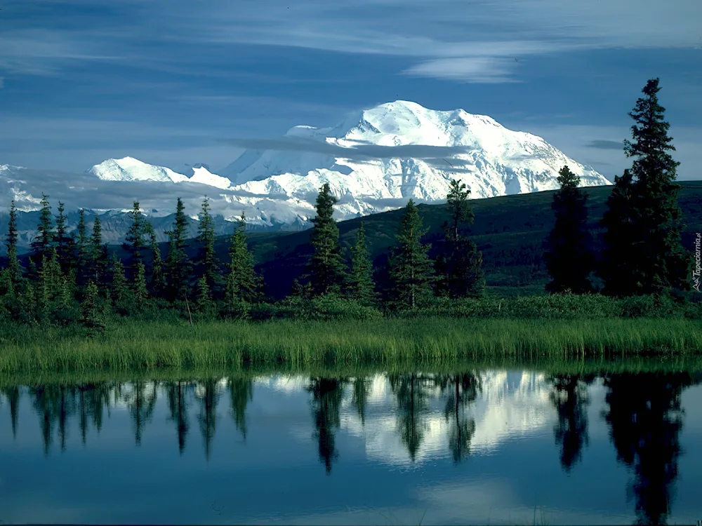 Mt. McKinley Mountain and Lake Wonder