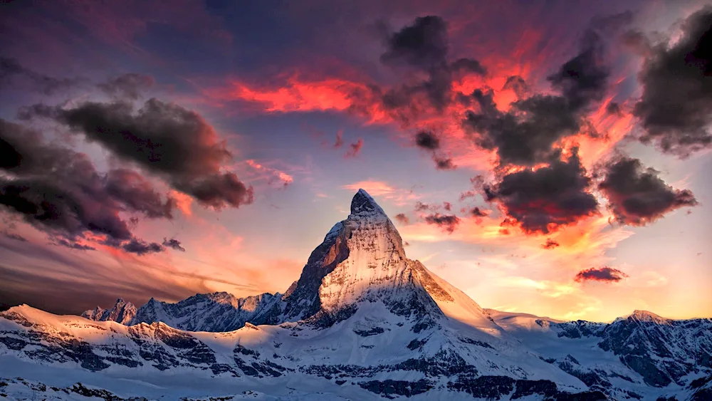 Matterhorn mountain in Switzerland