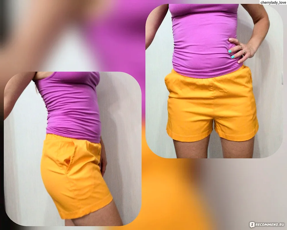 Mustard shorts women's