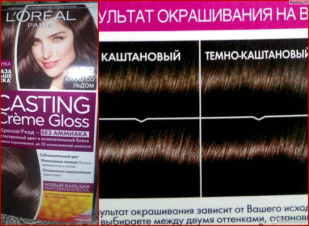 Bitter chocolate hair dye loreal