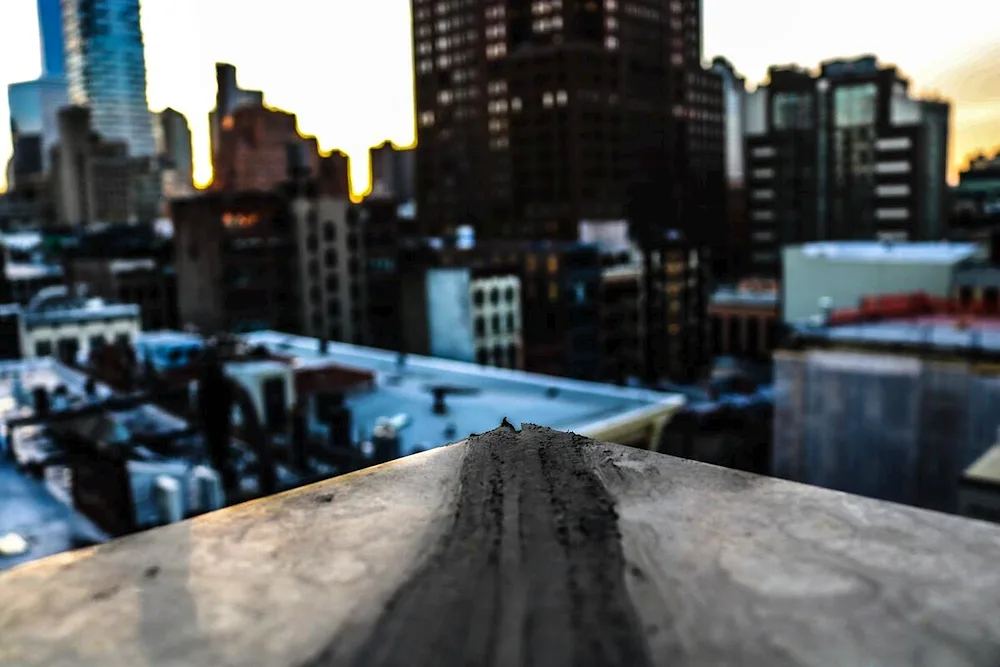 City from rooftop