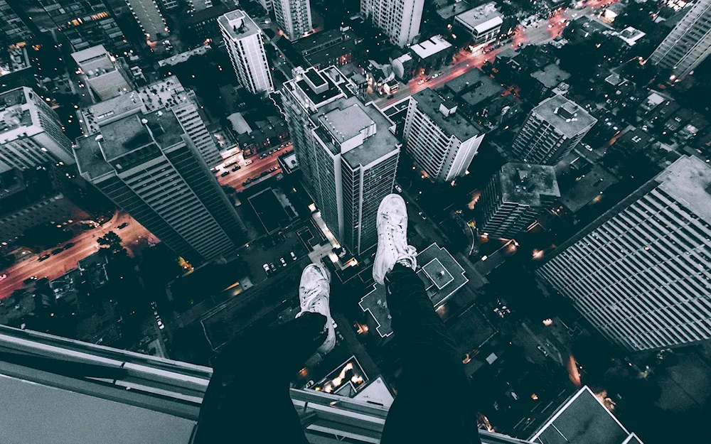 City from the roof