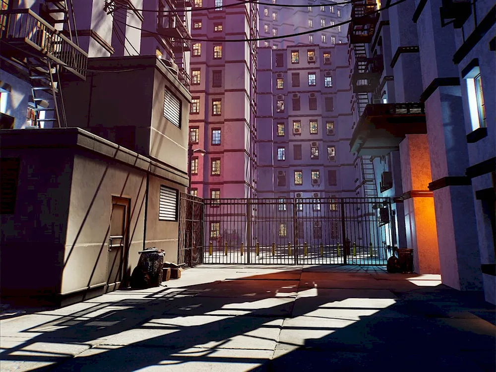 City courtyard
