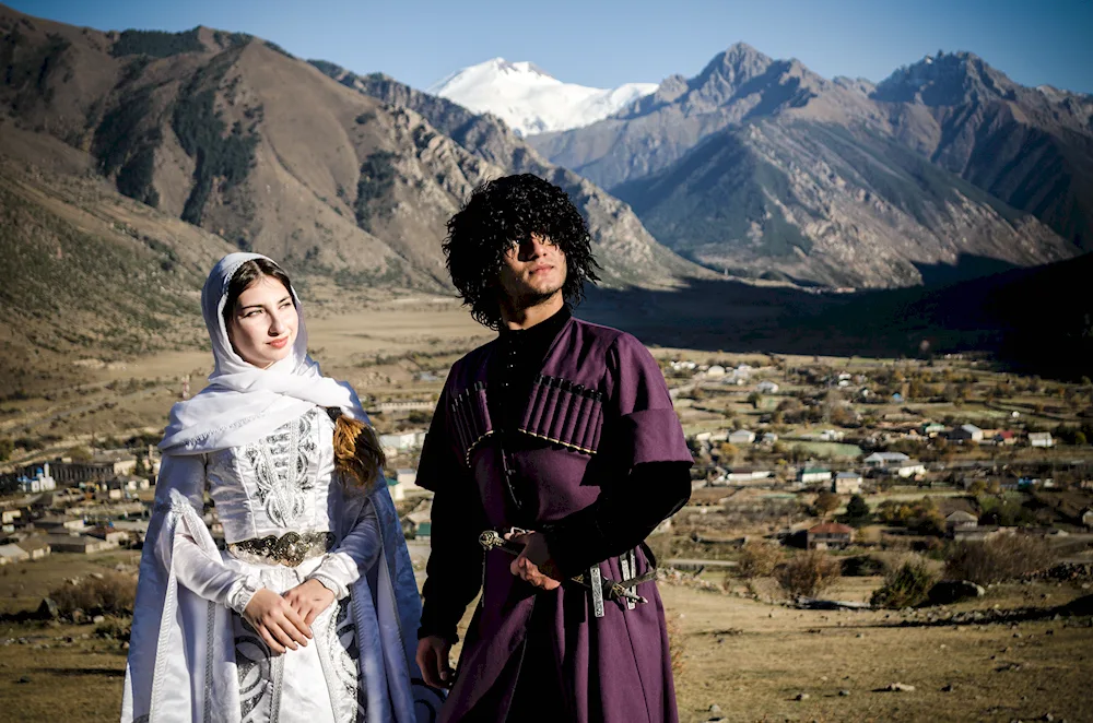 Mountainsmen and Gorky women of Dagestan