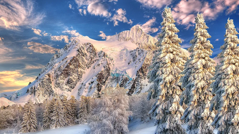 Winter mountains