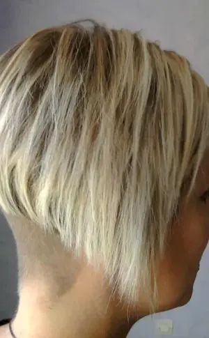 Graduated bob bob at the back of the head