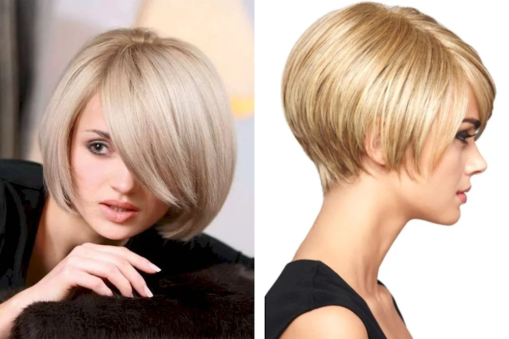 Graduated bob haircut