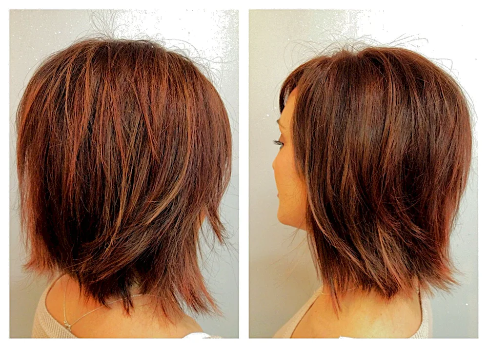 Graduated Kaskad haircut