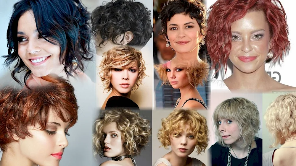 Graded bob for wavy hair