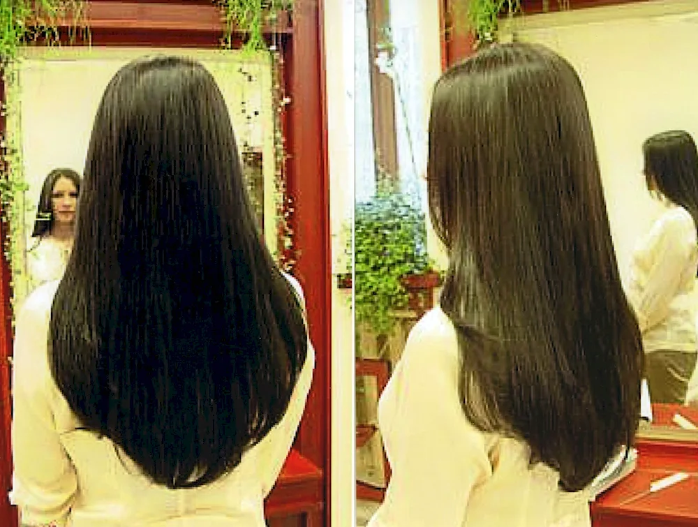 Aurora Cascade haircut back view