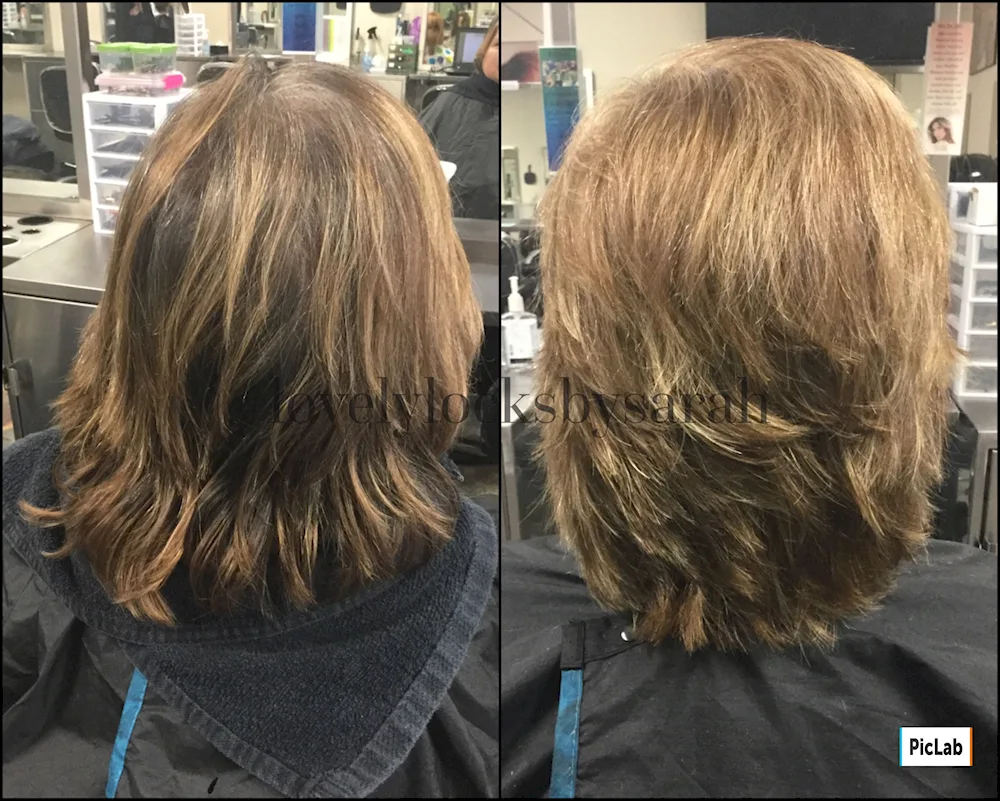 Graduated haircut Back Cascade