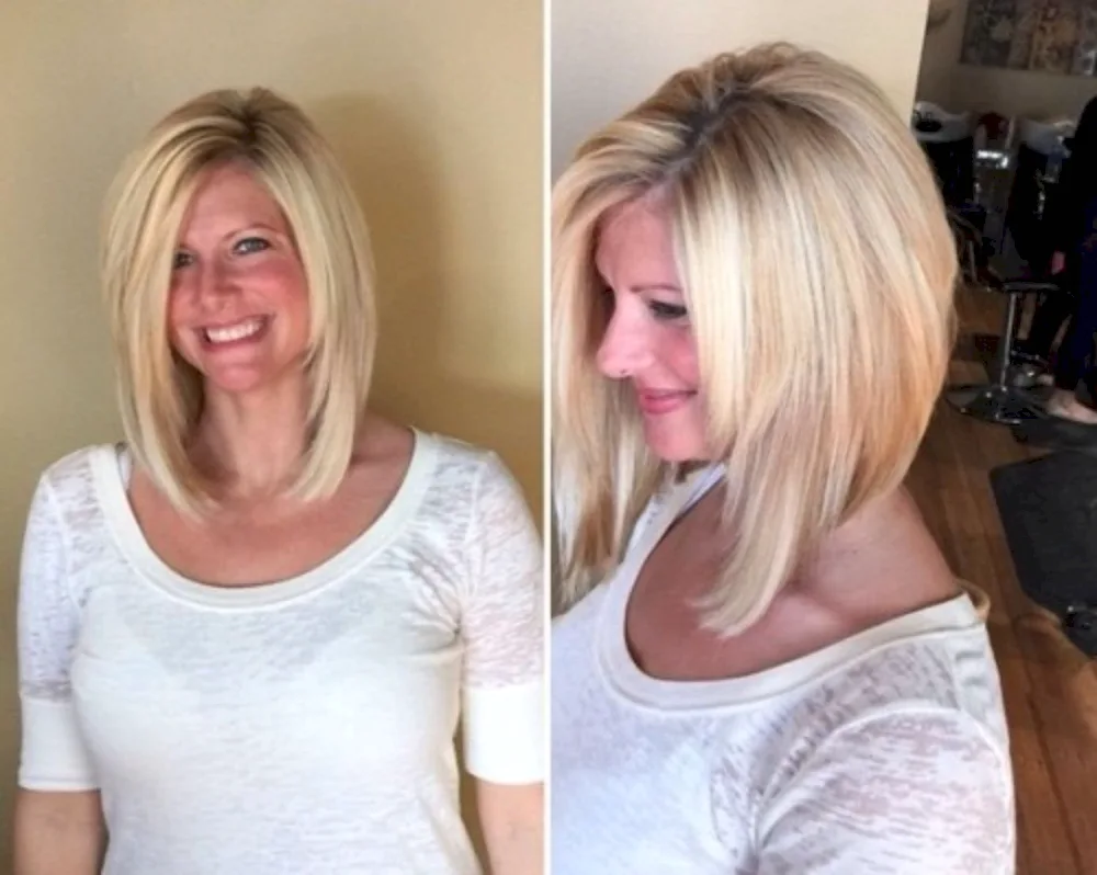 Bare Long Bob with Graduation