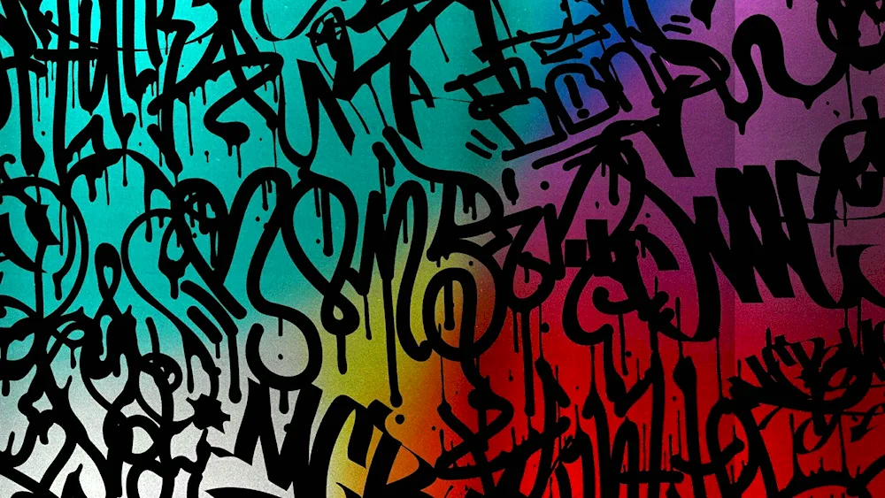 Graffiti marker painting