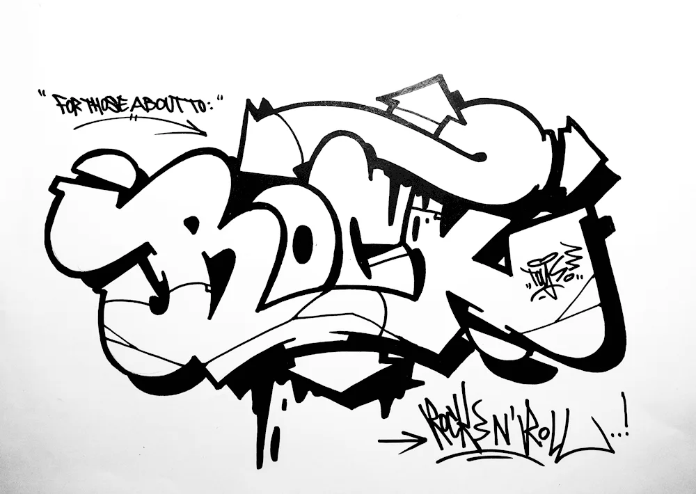 Graffiti drawings