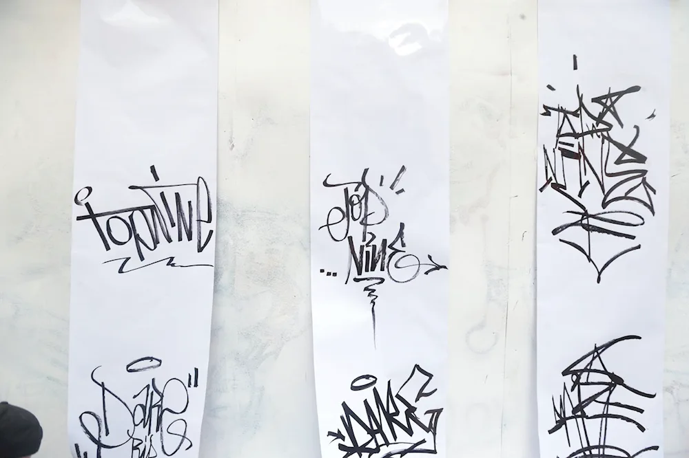 Graffiti marker painting