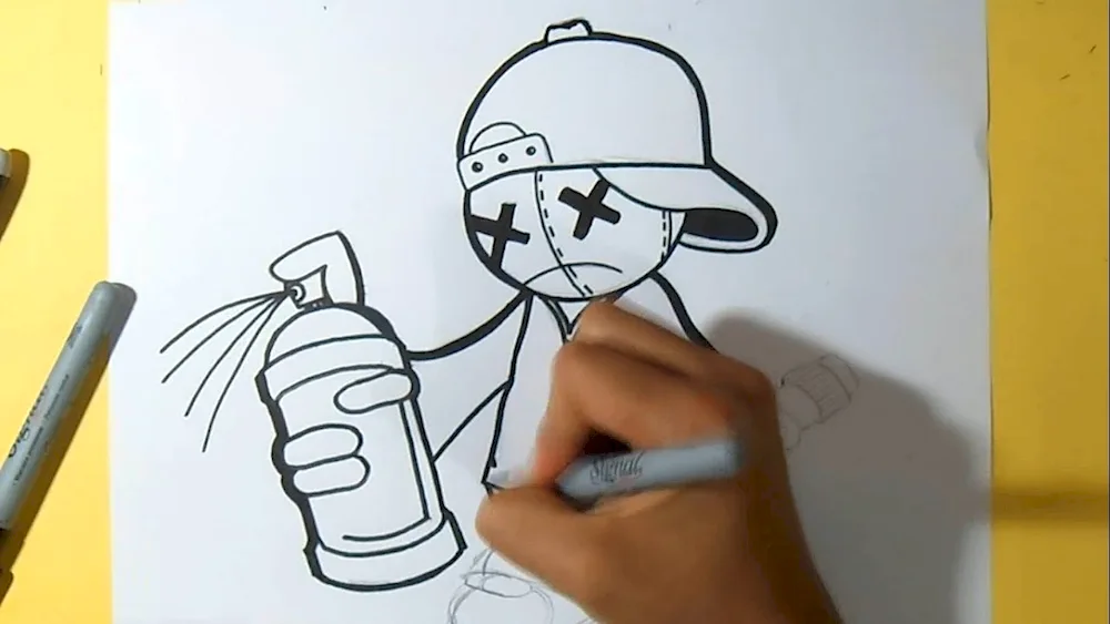 Graffiti drawings