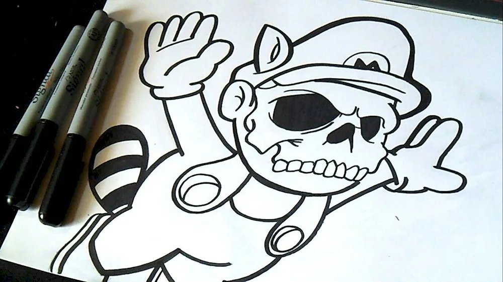 Graffiti drawings