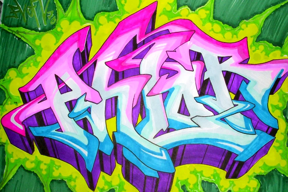 Graffiti graffiti colouring