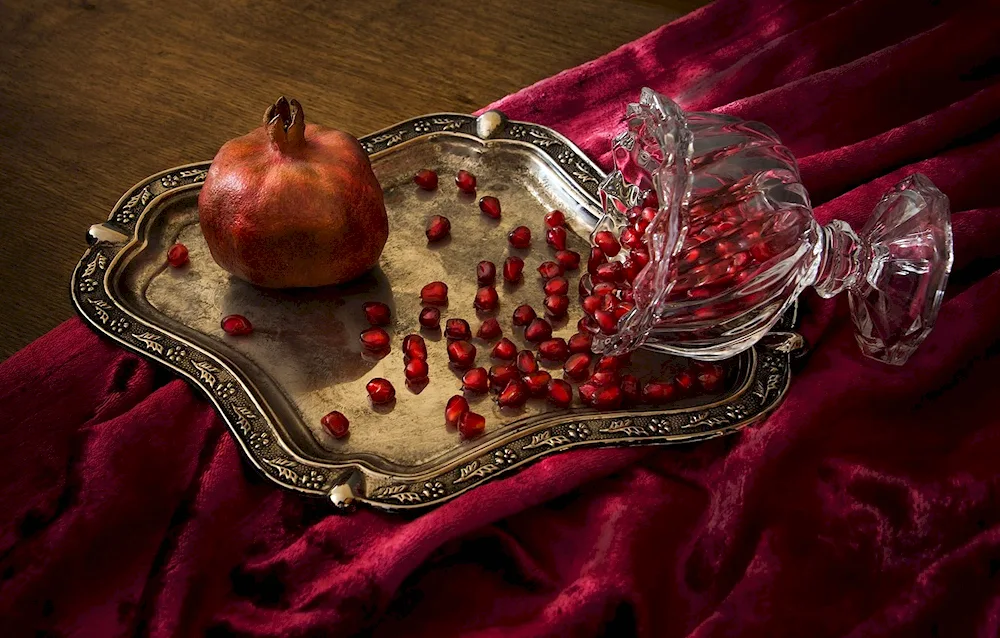 Fruit on a dark background background