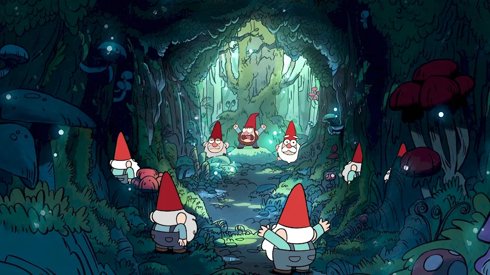 Gravity Falls gnome cave