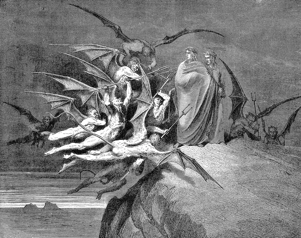 Gustave Dore's engraving of Dante Dore