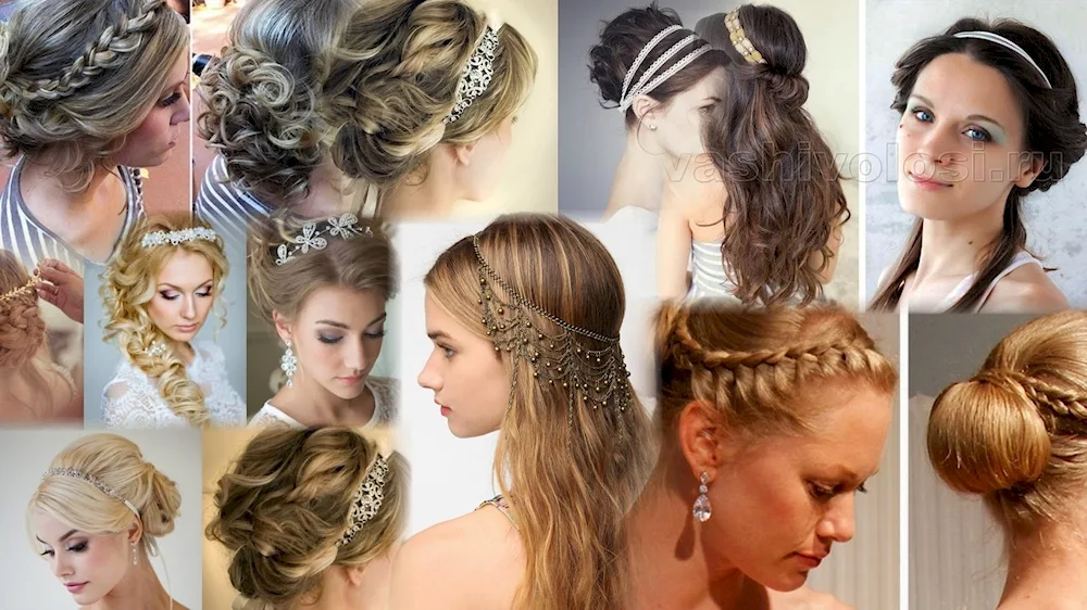 Greek style hairstyle