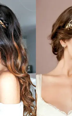 Greek hairstyle with curls