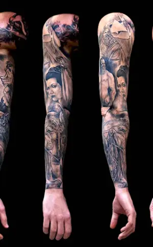 Greek arm tattoo