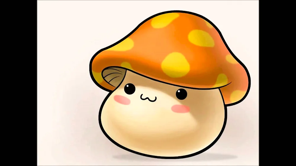 Drawing mushrooms with kids