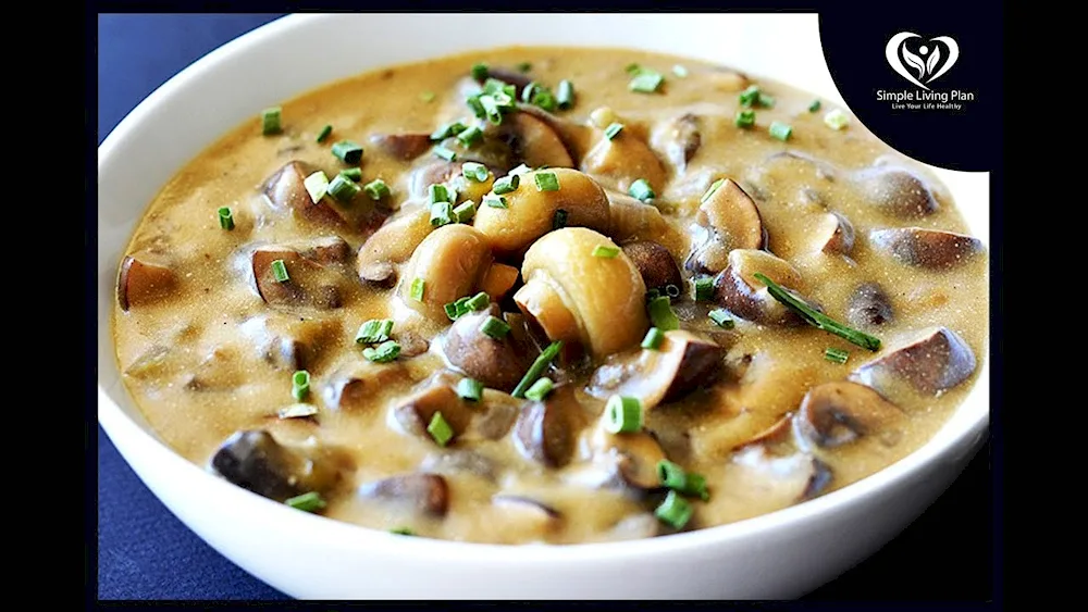 Mushroom cheese soup