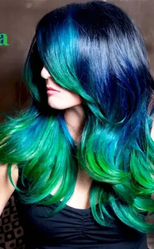 Green Haire colour