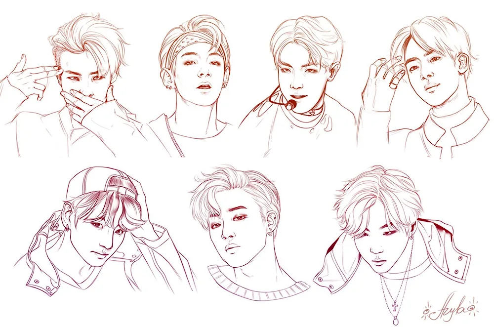 BTS group colouring