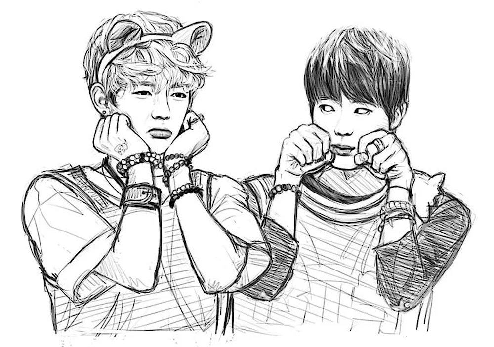 BTS group colouring