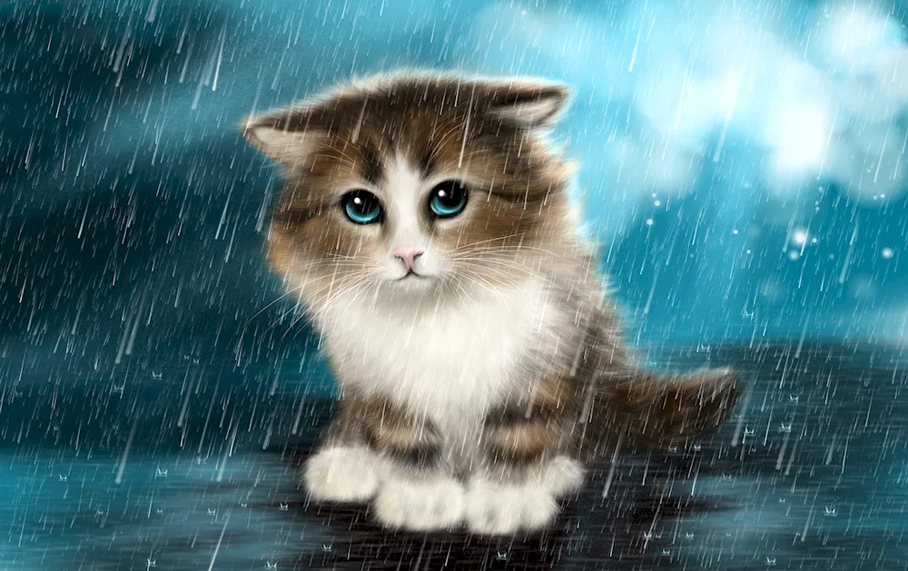 Sad kitten