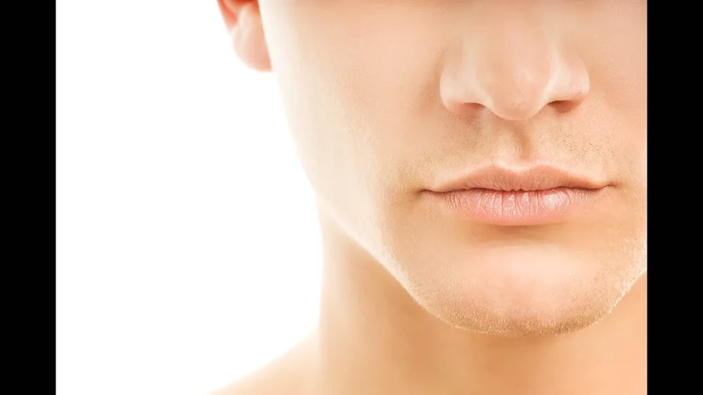 Men's lips