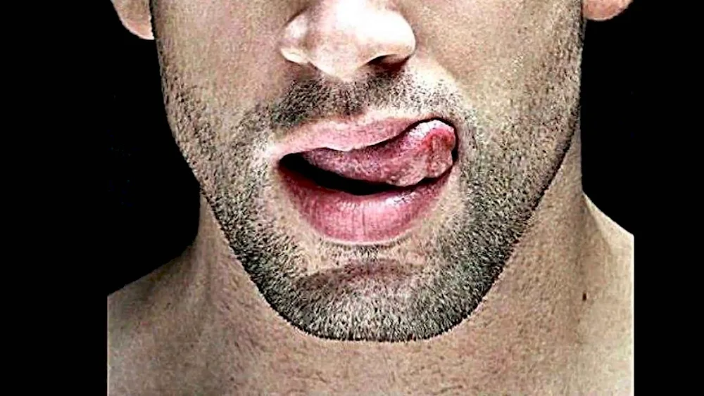 Men's lips