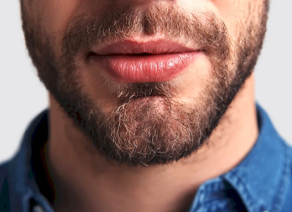 Men's lips