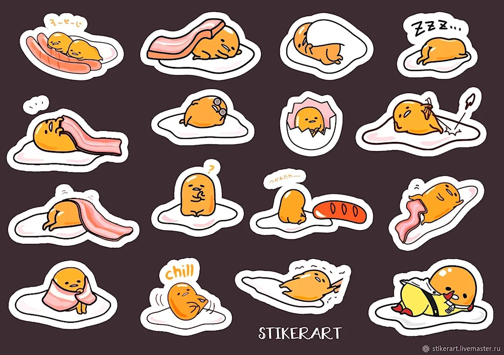 Gudetama stickers