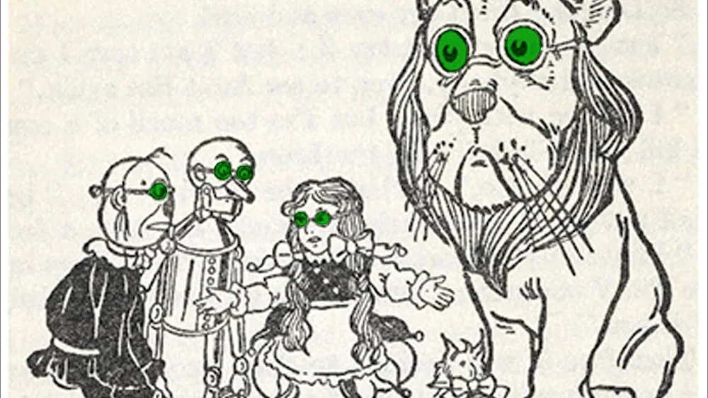 Colouring the Wizard of Oz for kids