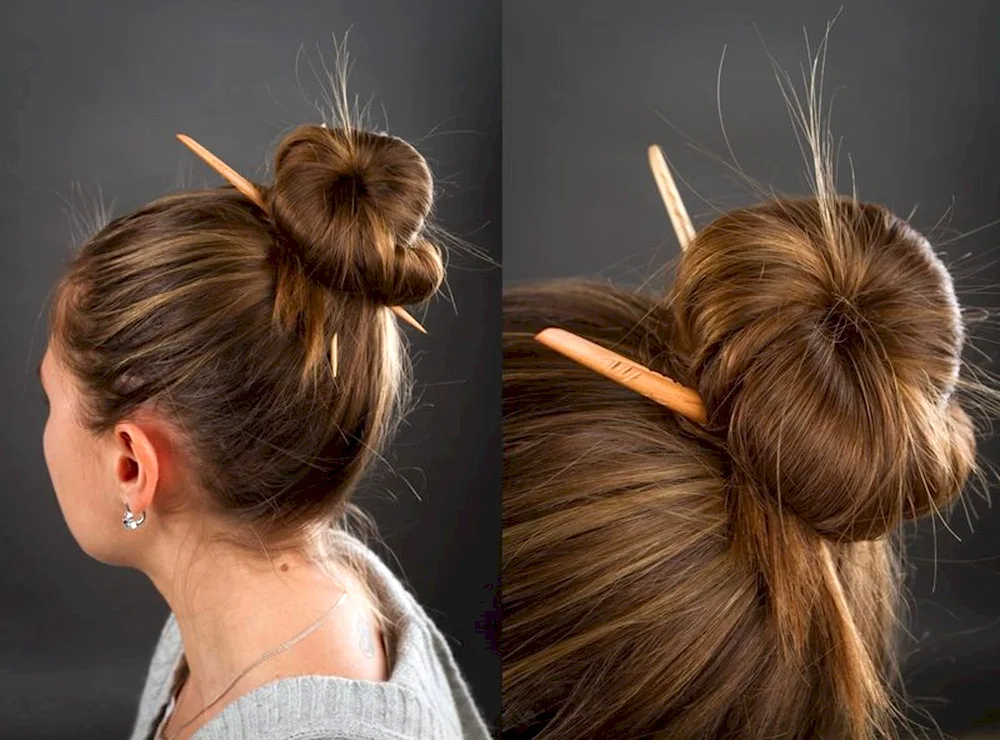 Beautiful hairstyles with hairpins