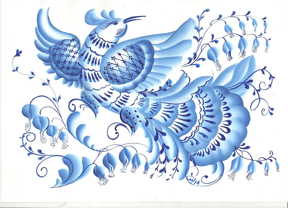Gzhel painting