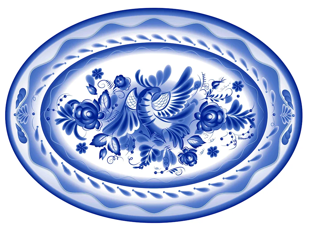 Gzhel Russian folk craft