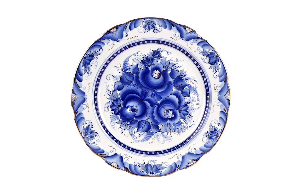 Gzhel plate