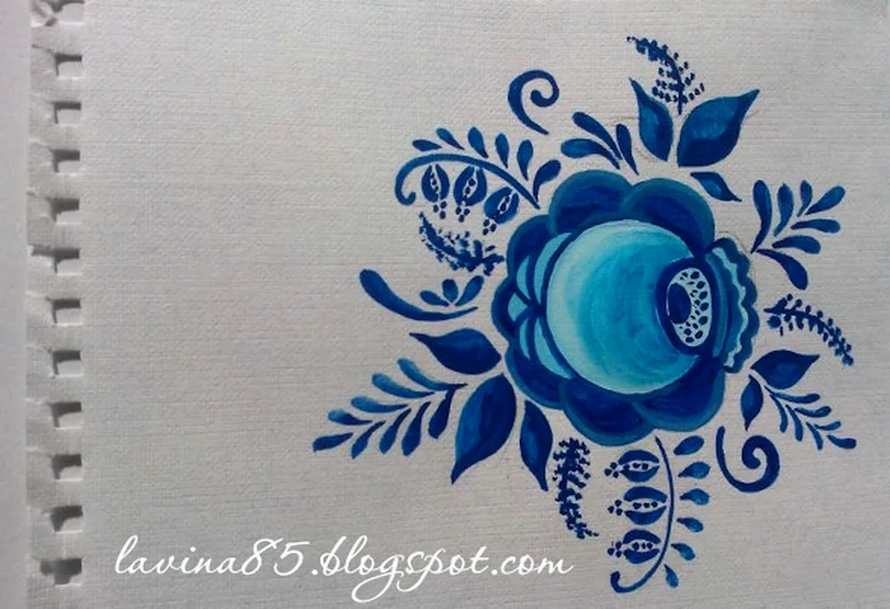 Gzhel painting