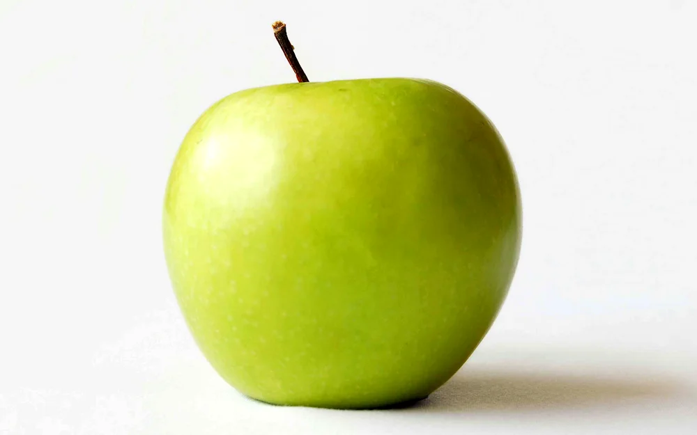 Apple on white background