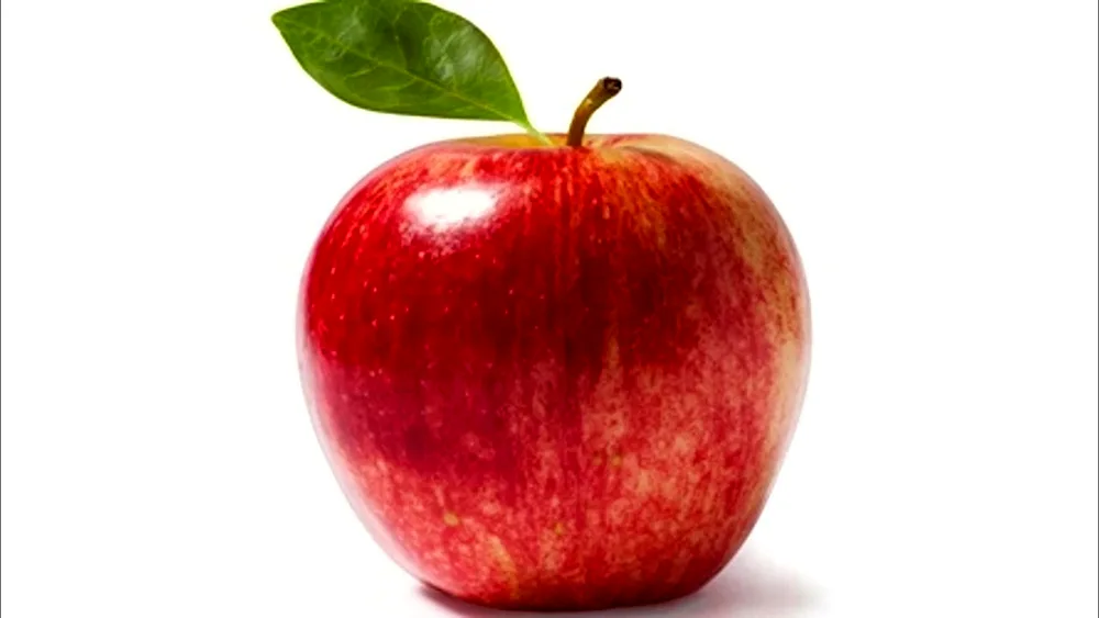 Apple on dark background